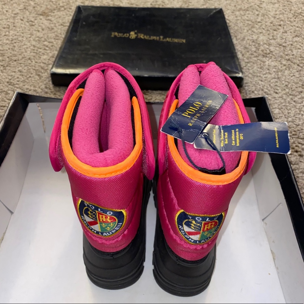 NWT Polo Ralph Lauren Girls Snow Boots • Size 1 - Picture 10 of 16